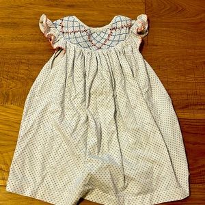 Girls smocked Easter Dress